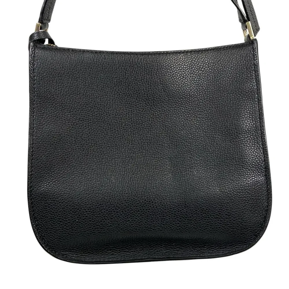 Kate Spade Orchard Street Hemsley Black Pebbled Leather Crossbody With Tassel - Picture 4 of 9
